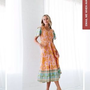 Tayla Dress in Apricot by Fehrnvi